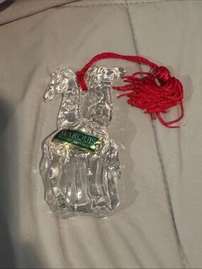 Marquis by Waterford “Two by Two” Giraffes Christmas Ornament. Noah’s Ark Serie